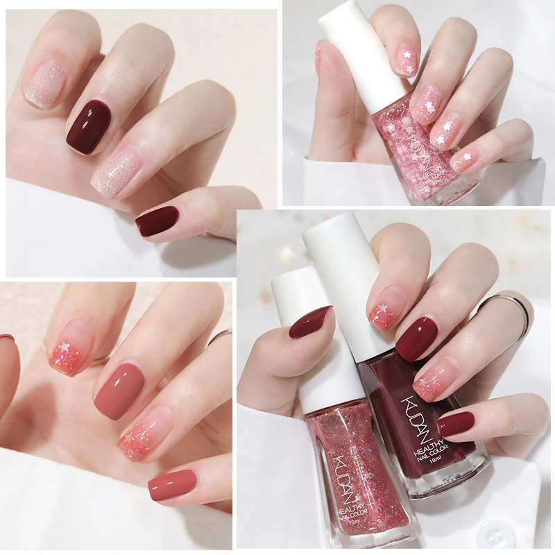 10ml Water-Base Nail Polish 40 Colors Air Dry Peel Off Nail Art For Manicure DIY Long Lasting Nail Supplies Painting Varnish
