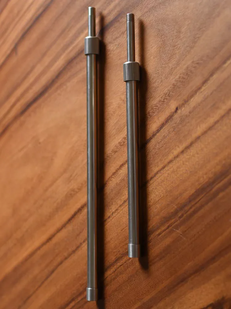 ท่อสแตนเลสแบบยืดไสลด์สําหรับไฟตั้งโต๊ะ/โคมไฟ ปรับความยาวได้ เกลียวภายใน/ภายนอก M10, เสาโคมไฟ