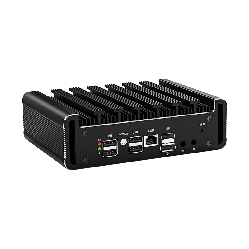 12e routeur pare-feu Isabel Intel N100 6 * i226-V Mini PC sans ventilateur DDR5 Max16GB RJ45 COM trône industriel ordinateur fouet OPNsense PVE