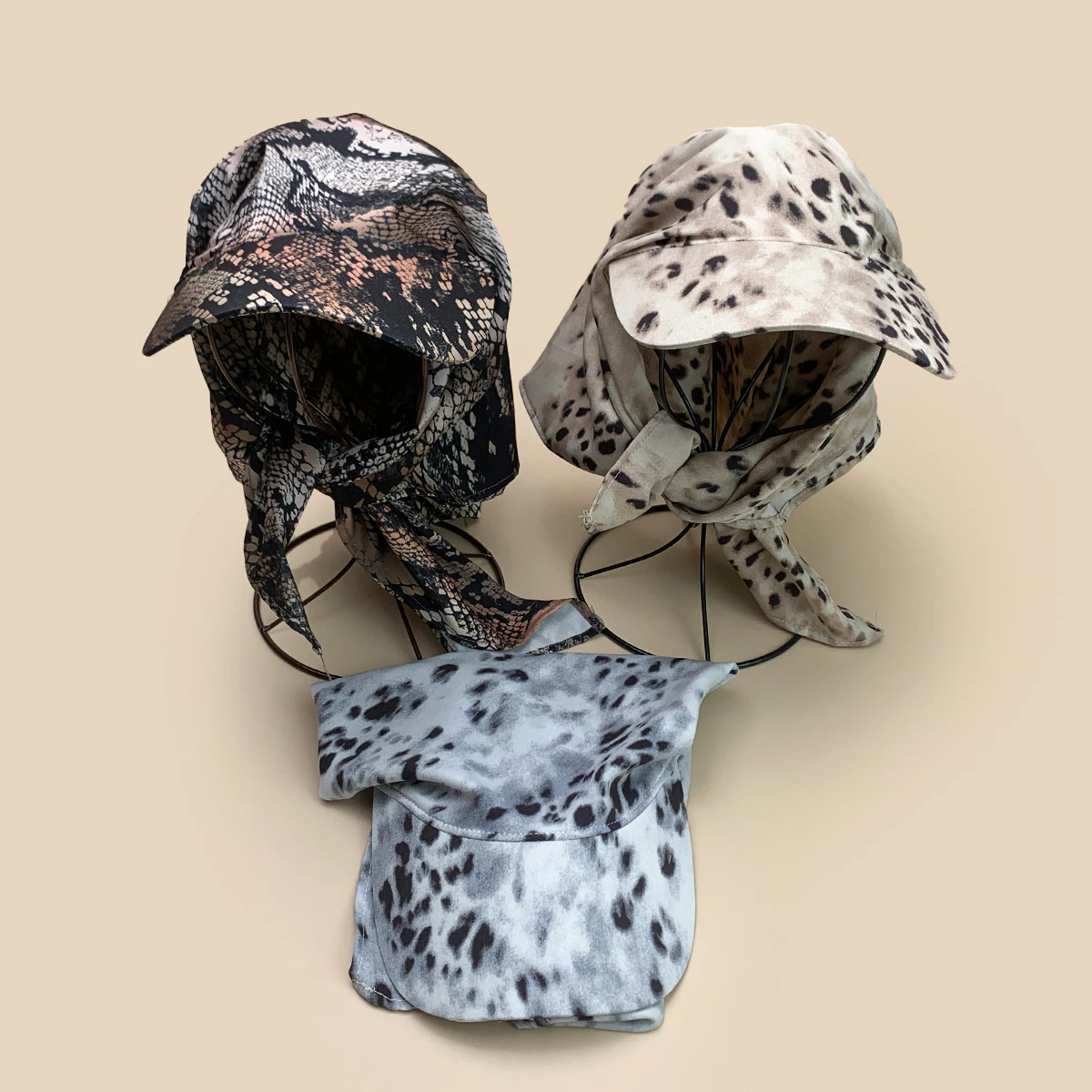

Hip-hop Retro Niche Snake Pattern Leopard Print Visors Hats New Men Women Sunshade Street Versatile Personal Fashion Peaked Caps