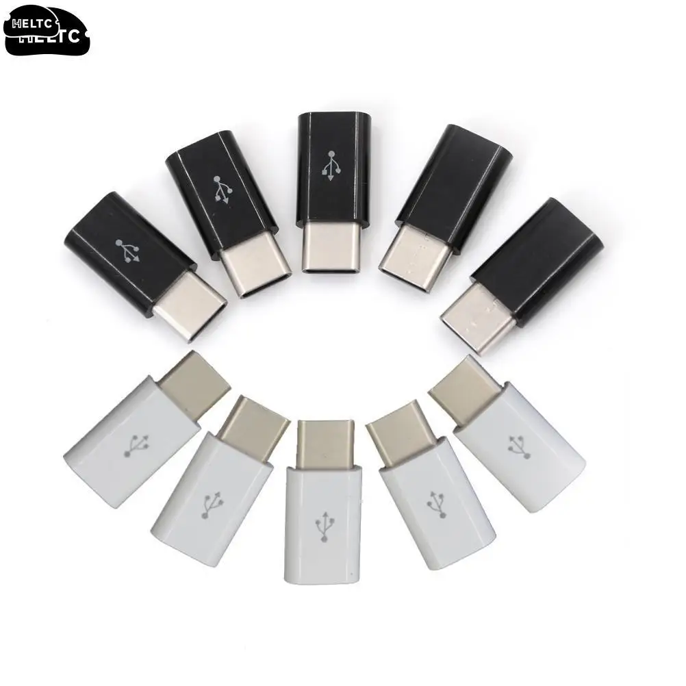 5 sztuk Mini USB 3.1 type-c męskie złącze do Micro USB 2.0 5Pin kobieta Adapter danych konwerter USB typ przejściówka do ładowarki