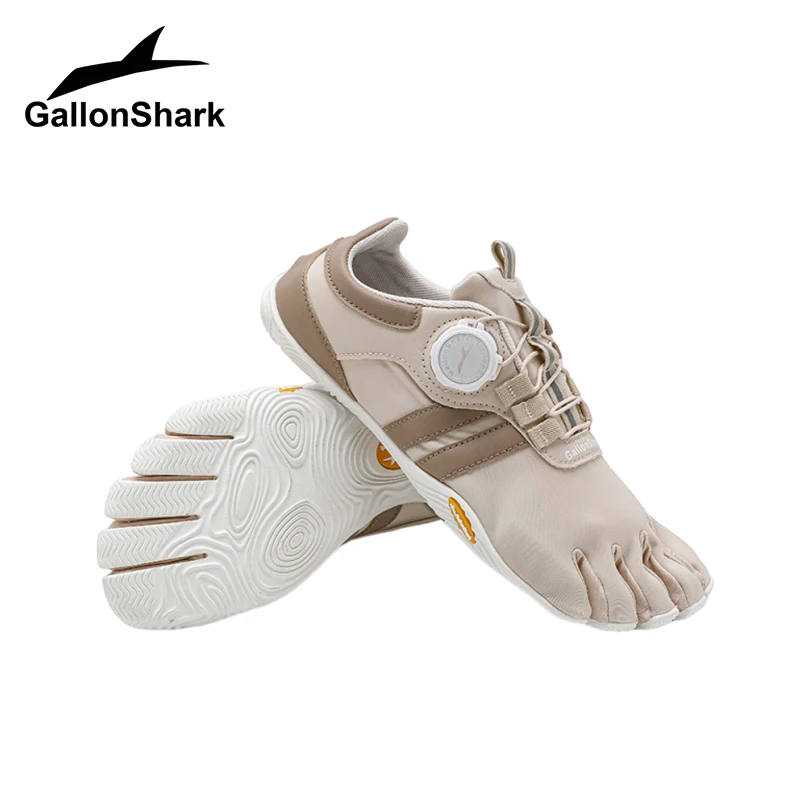 Wide Toe Box Five Fingers Water Shoes, Flexible Sole Barefoot Sneakers for Swimming, Surfing & Outdoor Water Activities