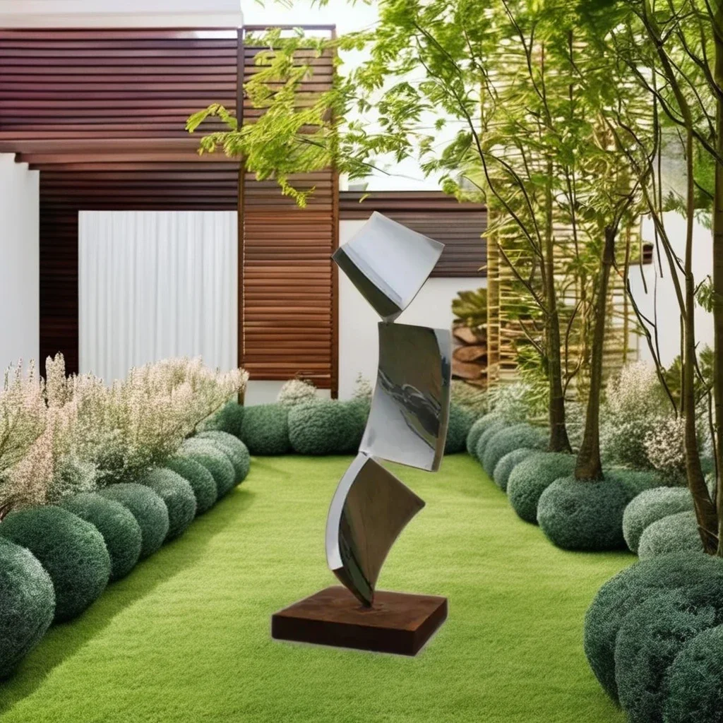 2026 Outdoor Decoration Mirror Stainless Steel Yard Sculpture