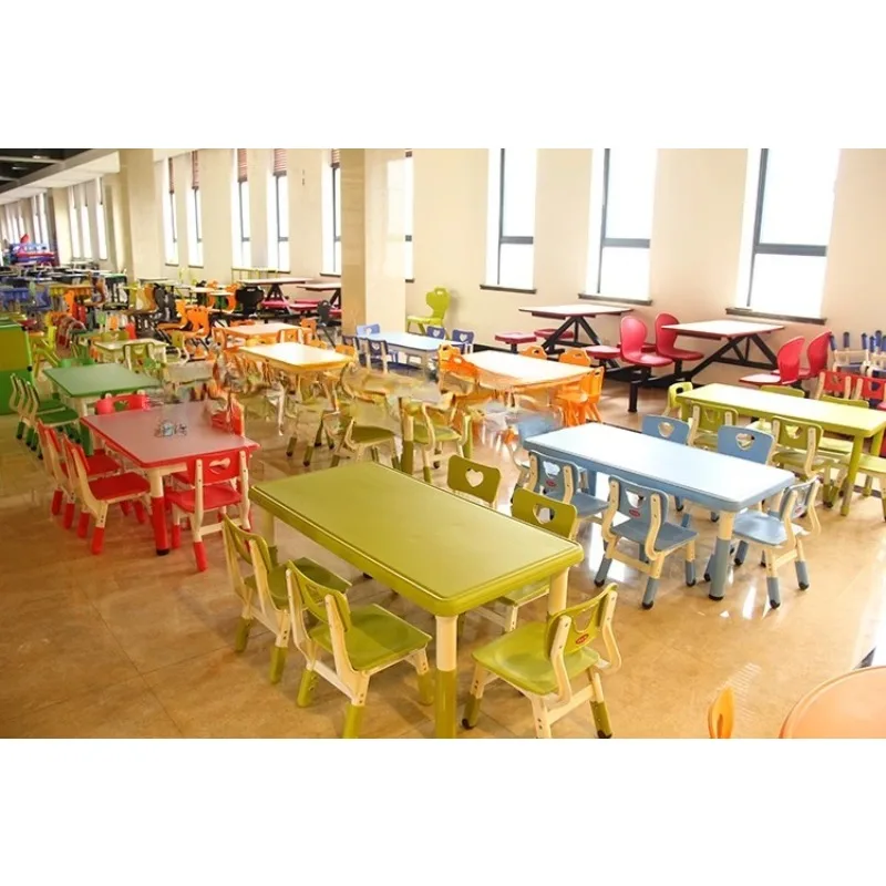 Early education kindergarten learning table multi-functional combination semicircle