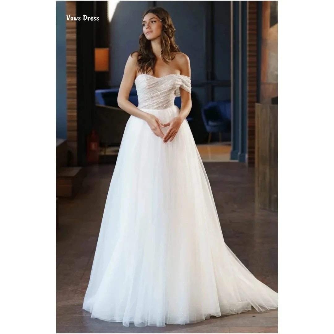 

Vows White Evening Dresses Wedding Party Dress Custom Made Line A Candle Luxury Prom Dress 2025 Dresses for Special Events Woman