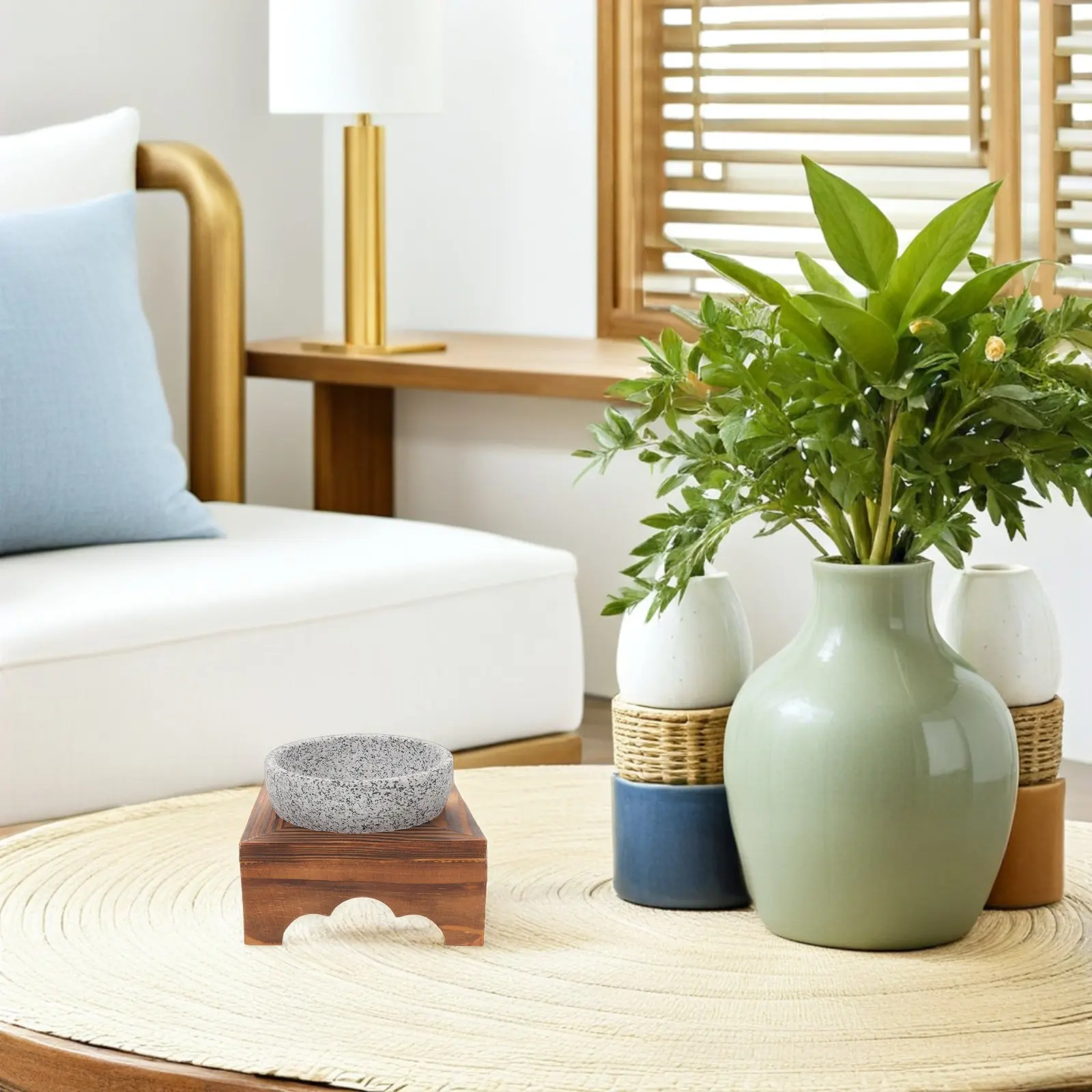 Sauna Aromatherapy Stone Cup Bowl for Oil Diffuser Holder Essential Cups Container