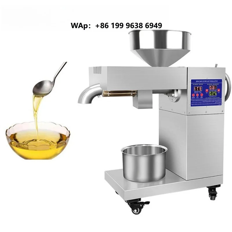 Electric Oil Extracting Machine Commercial Sunflower Seed Flaxseed Perilla Seed  Oil Press Machine
