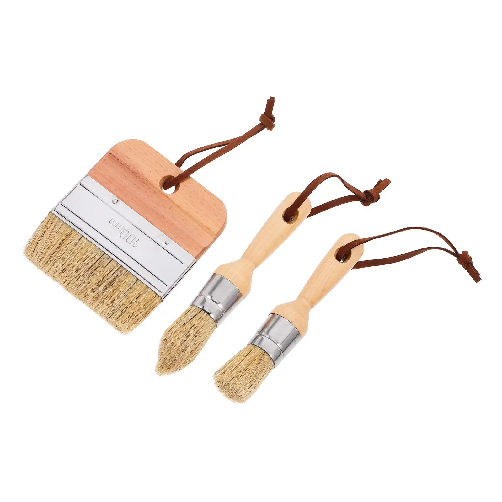 

3 Pcs Painting Brushes Set for Acrylic Wax Home Decoration Craft Supplies Ergonomic Watercolor Brush Kit