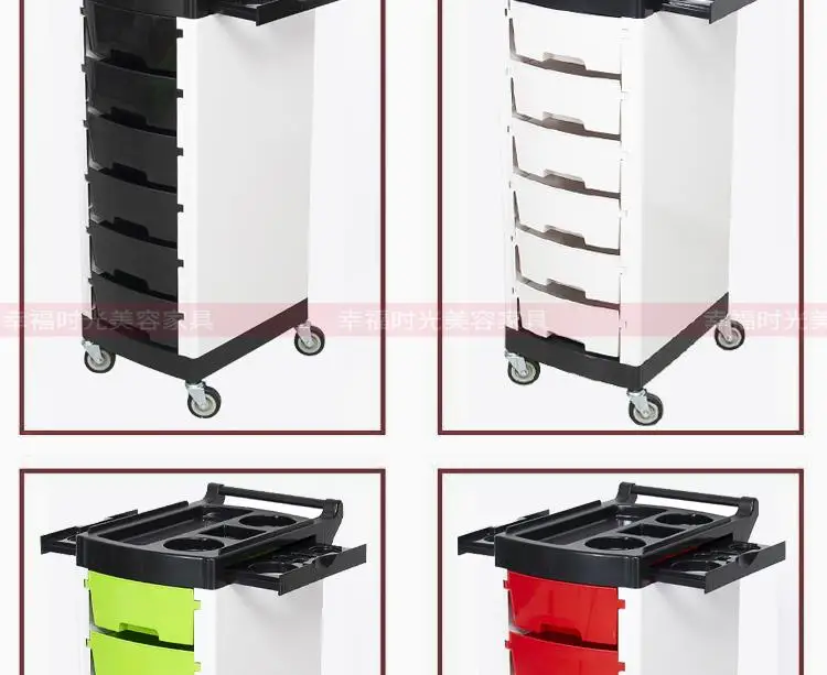New White Hairdressing Bar Car Hairdressing Shop Cart Hair Salon Special Tool Car Hairdressing Shop Cart Hot Dyeing Tool Cabinet