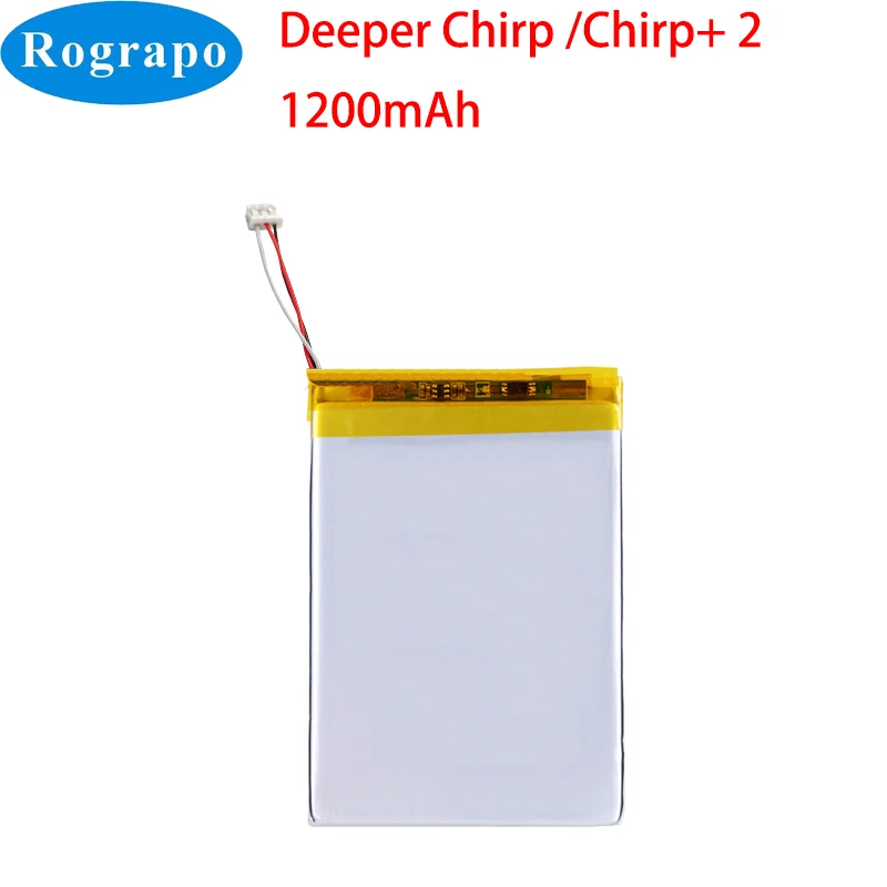 New 3.7V 1200mAh Battery For Deeper Chirp Plus 2 /Chirp+ 2 Wireless Fishfinder Sonar GPS