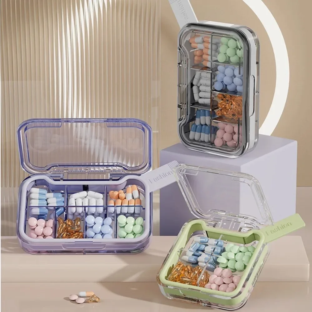 New Hot Portable Travel Premium Small Weekly 4/7 Grids Pill Box Storage Cases Organizer Container for Vitamins Medicine FishOils