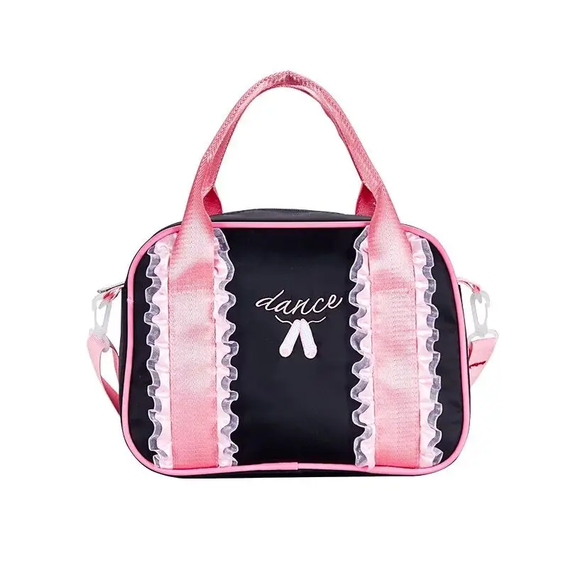 Bolsas de baile para niños, bolsos de hombro para niños, mochilas de Ballet latino, Satchel estampado, zapatos de encaje de princesa, tote, NAB174