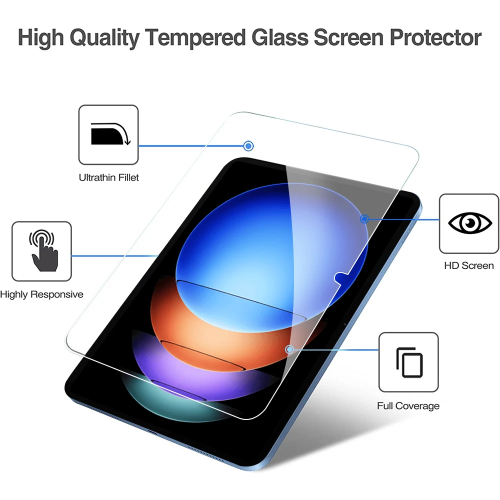 Tempered Glass For Xiaomi Pad 5 6 6S Screen Protector Pad 6 Max Pro 12.4 14 Inch Redmi Mi Pad SE 2023 Tablet Protective Film