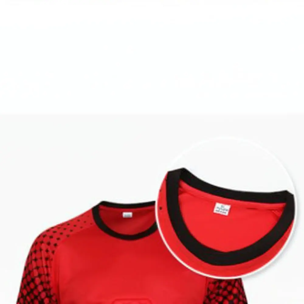 Padded Soccer Goalie Shirt Long Sleeve Protective Jersey Anti Shock Football Uniform Training Gear For Youth And Adult