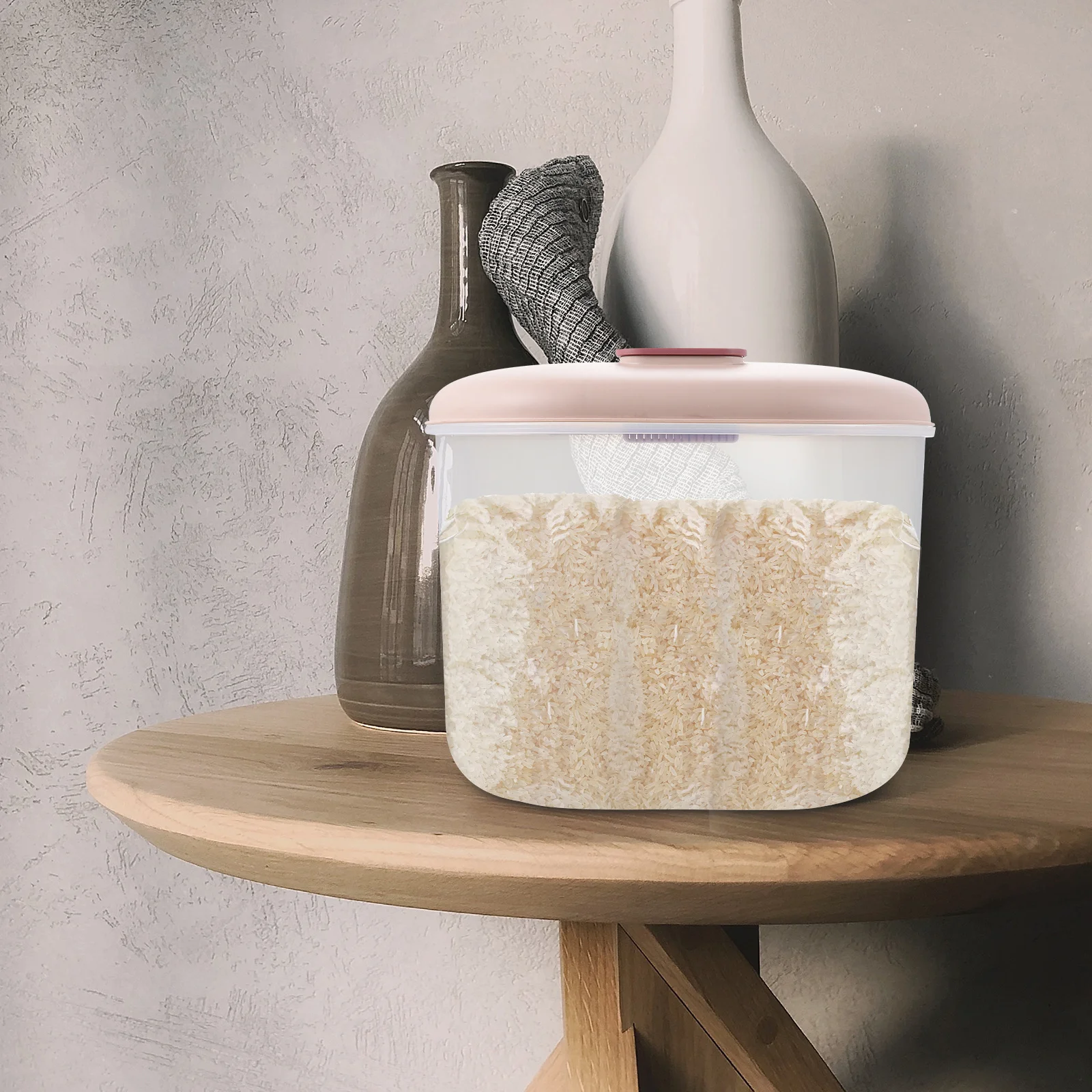 

1Pcs Multi-Functional Rice Bucket Large Capacity Moisture-Proof Sealed Storage Box for Grain Rice Flour Soybeans