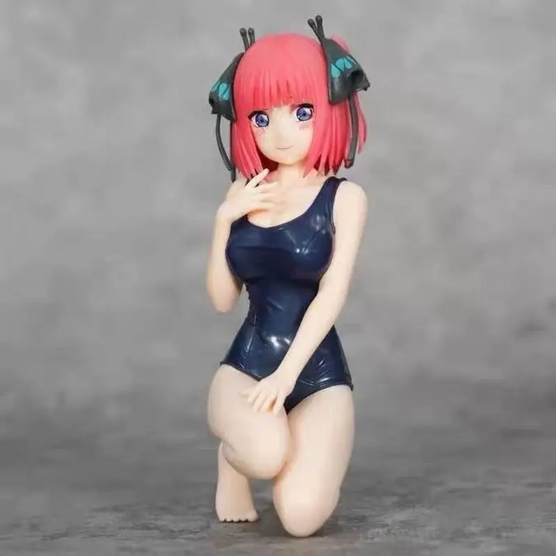 Figura de Anime de Nino Nakano Nakano Miku de Aproximadamente 12 cm, Adorno para Chasis, Decoración, Modelo Coleccionable, Muñeca, Juguete, Figura de Acción, Regalo Sorpresa para Otaku