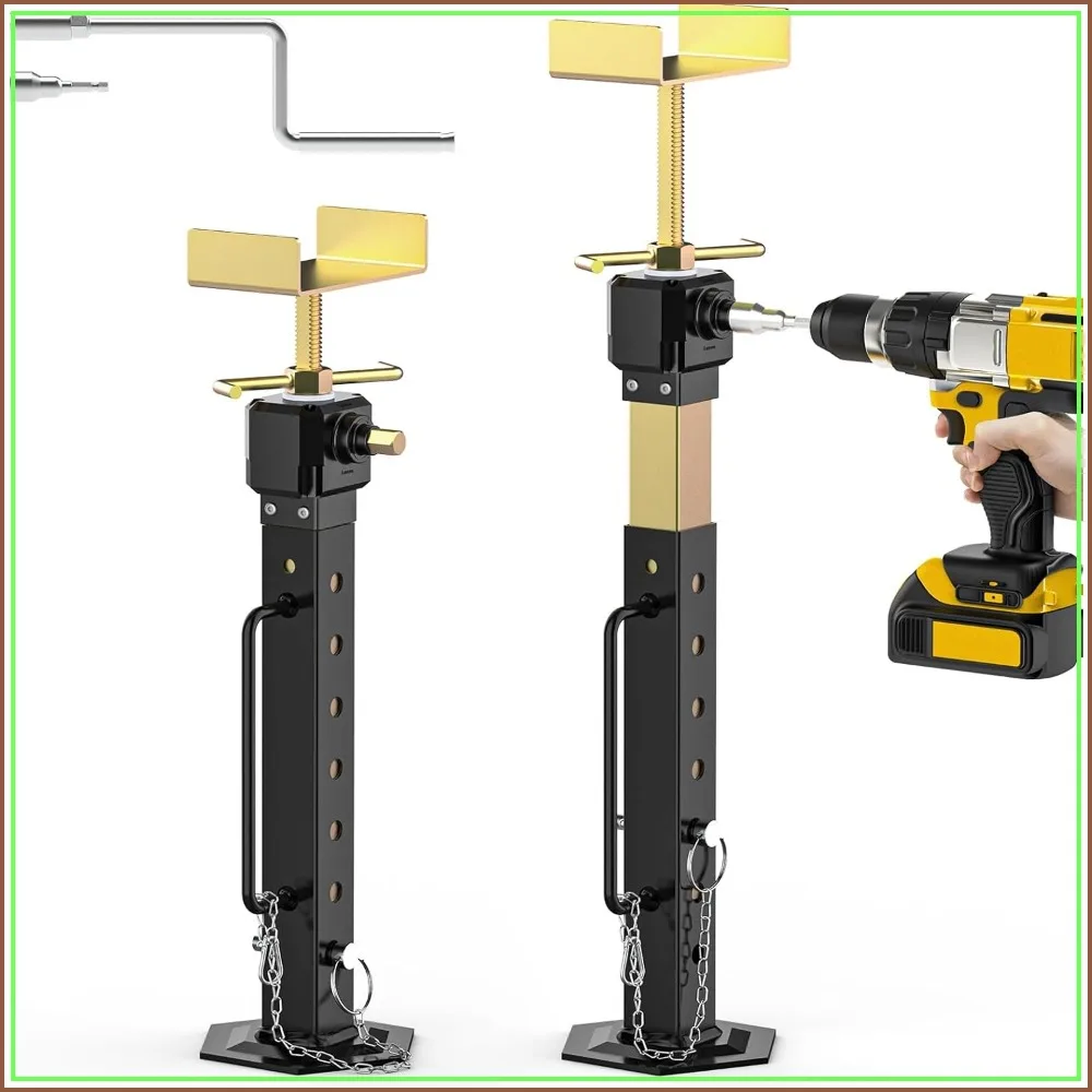 

2026 Upgraded RV Stabilizer Jacks 2 PCS Heavy Duty for Camper, 5th Wheel, Travel Trailer, Adjustable 16"-36", 5000 LBS (Electric Drill Adjust)