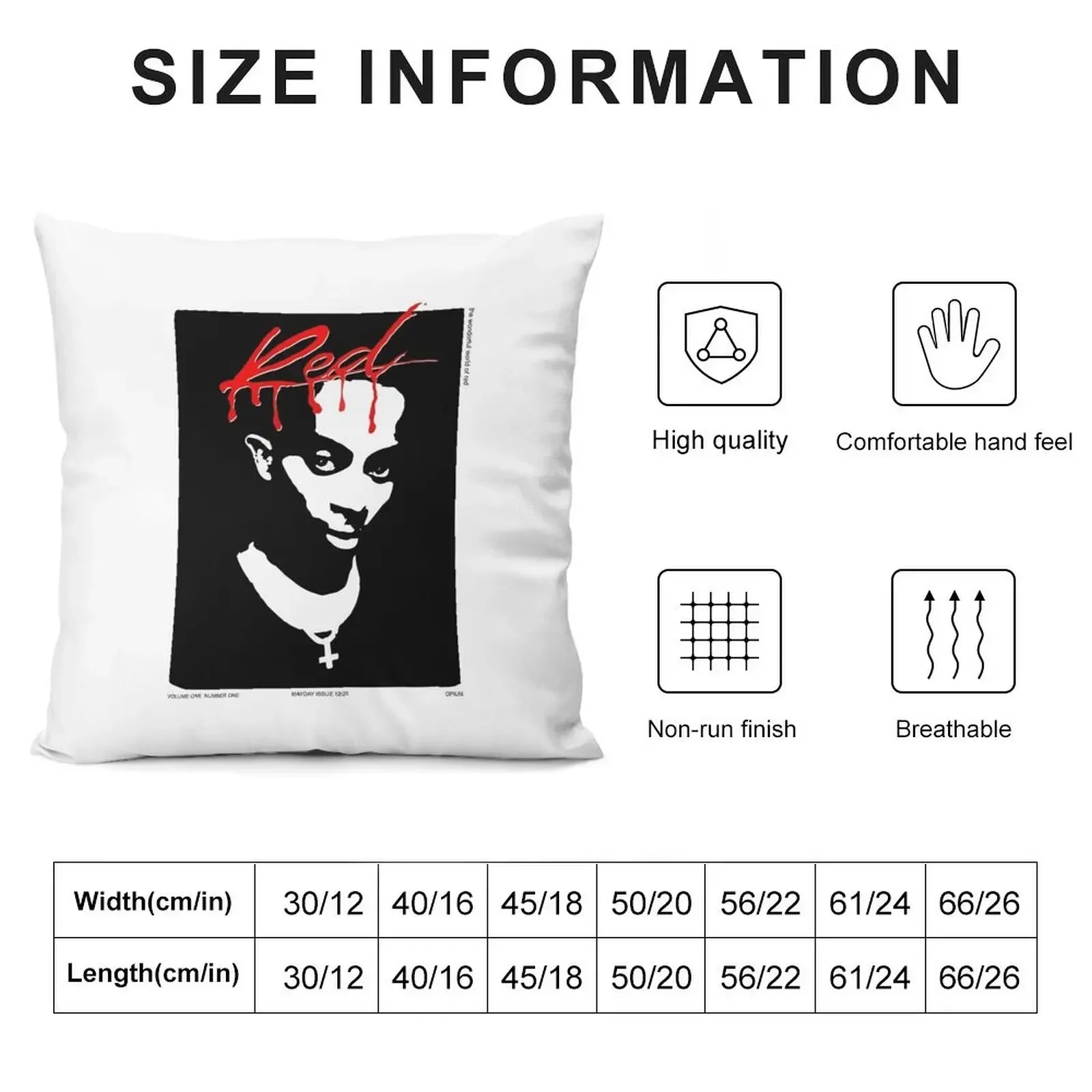 Whole Lotta Red, Carti Throw Pillow Decorative Sofa Cushions Anime christmas pillowcases pillow