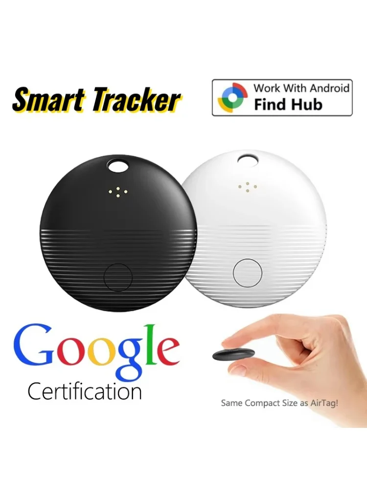 AliExpress NONE Google Find My GPS Tracker Android Airtag Portable GPS Tracker Bluetooth Locator for Bicycle Keys Never Lose Things