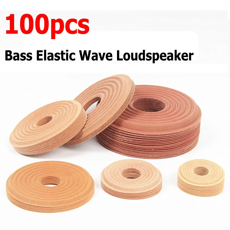 

100 шт., басовый эластичный волновой громкоговоритель, сабвуфер, НЧ-динамик, ремонт динамика, прокладка демпфера паука, звуковая катушка