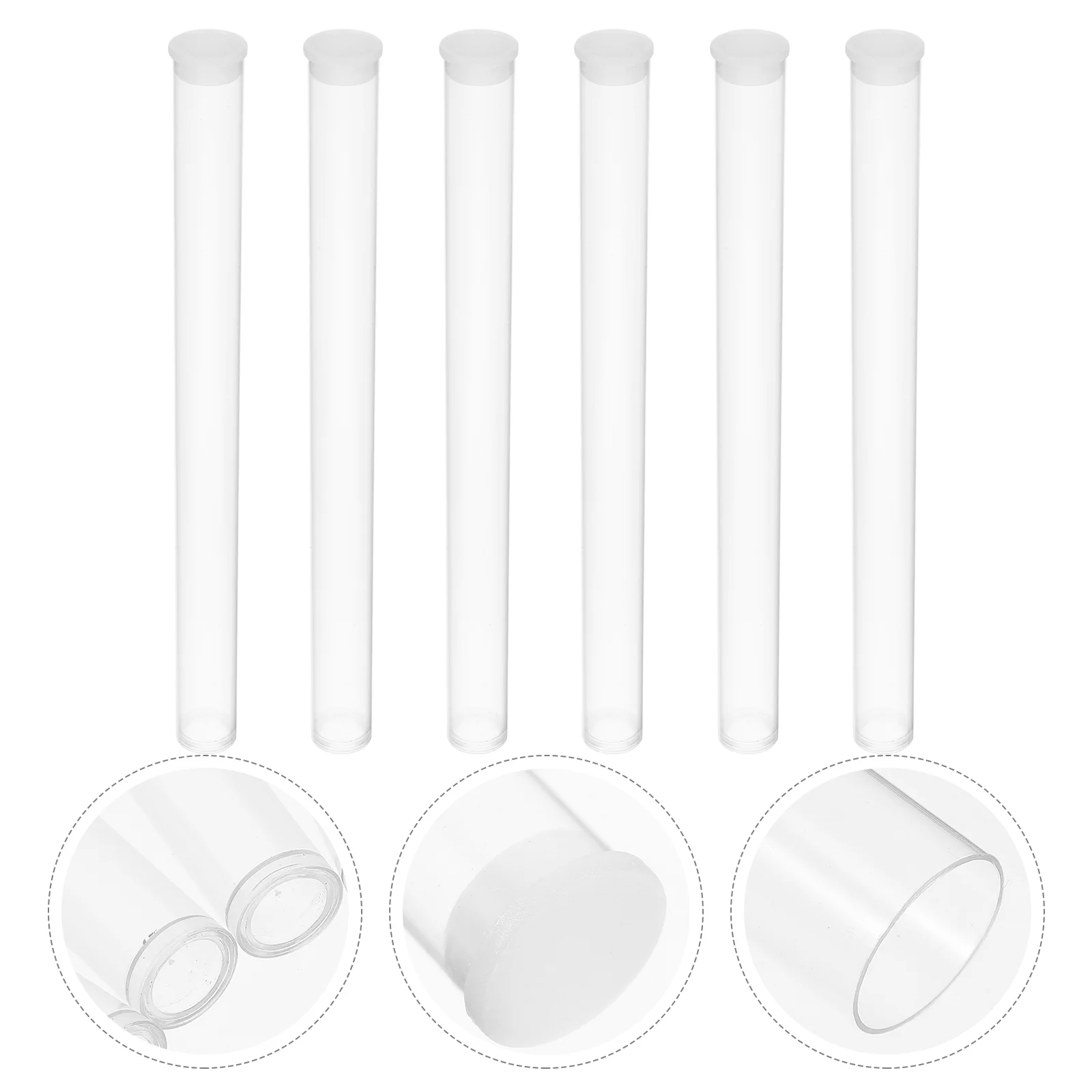 

Fragrance Tube Incense Stick Holder Acrylic Clear Barrel Package Container Flasks