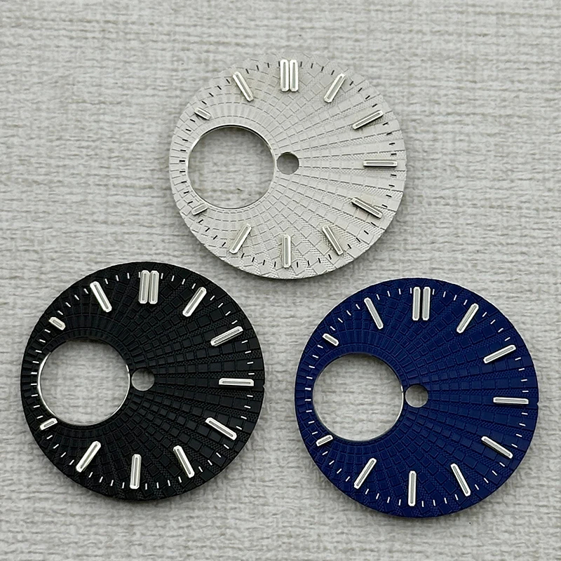 Custom Edition NH38 Dial 28.5mm Dial Suitable For Crown At 3.0 Position SKX007 SRPD NH38 Watch Movement Watch Skeleton Grid Dial