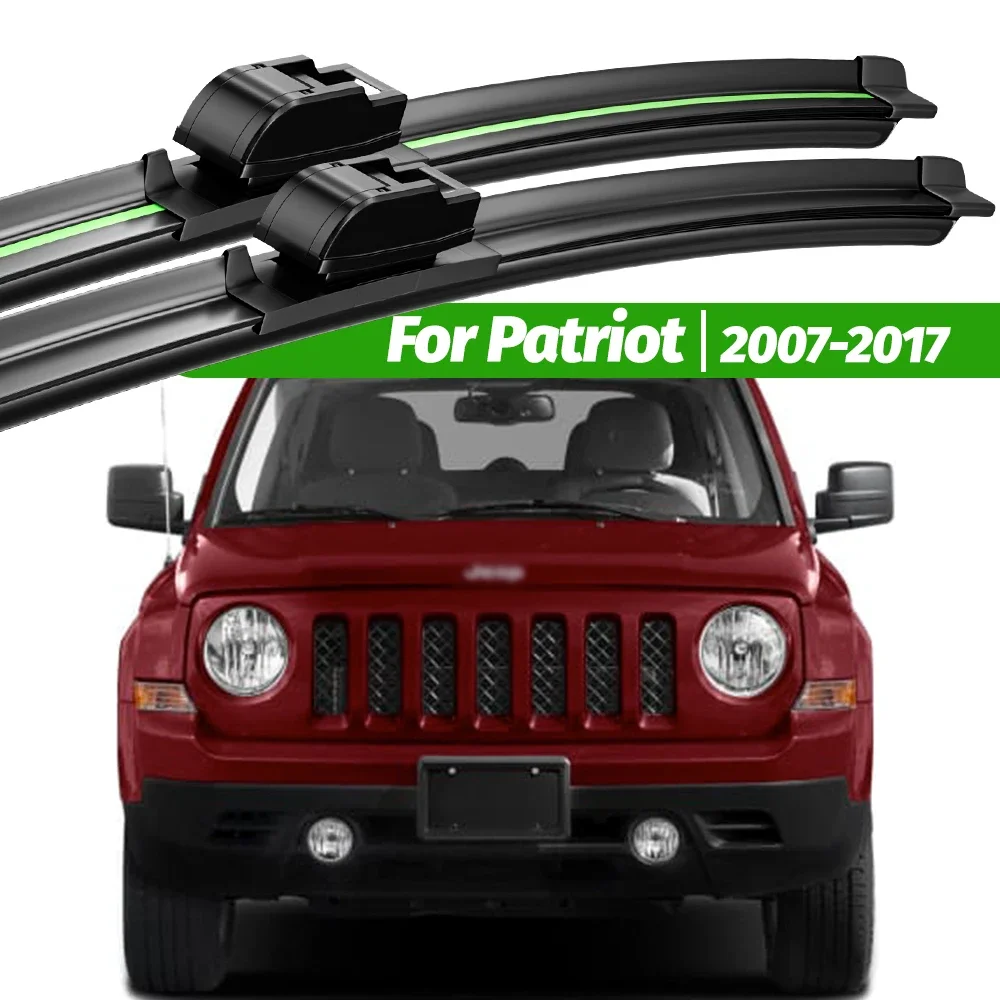 

For Jeep Patriot MK74 2007-2017 2pcs Front Windshield Wiper Blades 2008 2009 2011 2012 2014 2016 Windscreen Window Accessories