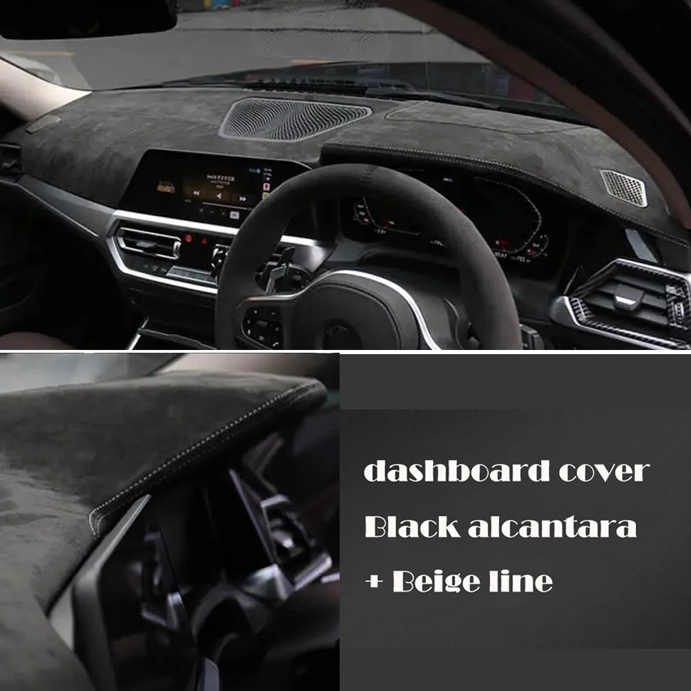

Custom Car Dashboard Cover Wrap in Alcantara for BMW 3 4 Series 2019-2020 Shade Cushion Pad Carpets Accessories Car-styling