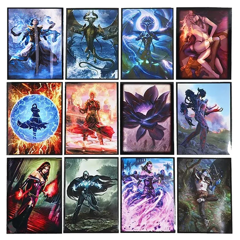 60PCS/BAG Anime Sleeves Magic Board Game Cards Protector TCG Card Protective Case Card Cover Card Sleeves (66*91mm) for MGT/PKM