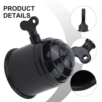 Cubierta de bola de remolque para coche, remolque con tornillo, 1 Uds., Protector de plástico para barcos, llave bloqueable de enganche de caravana negra/plateada de 50mm