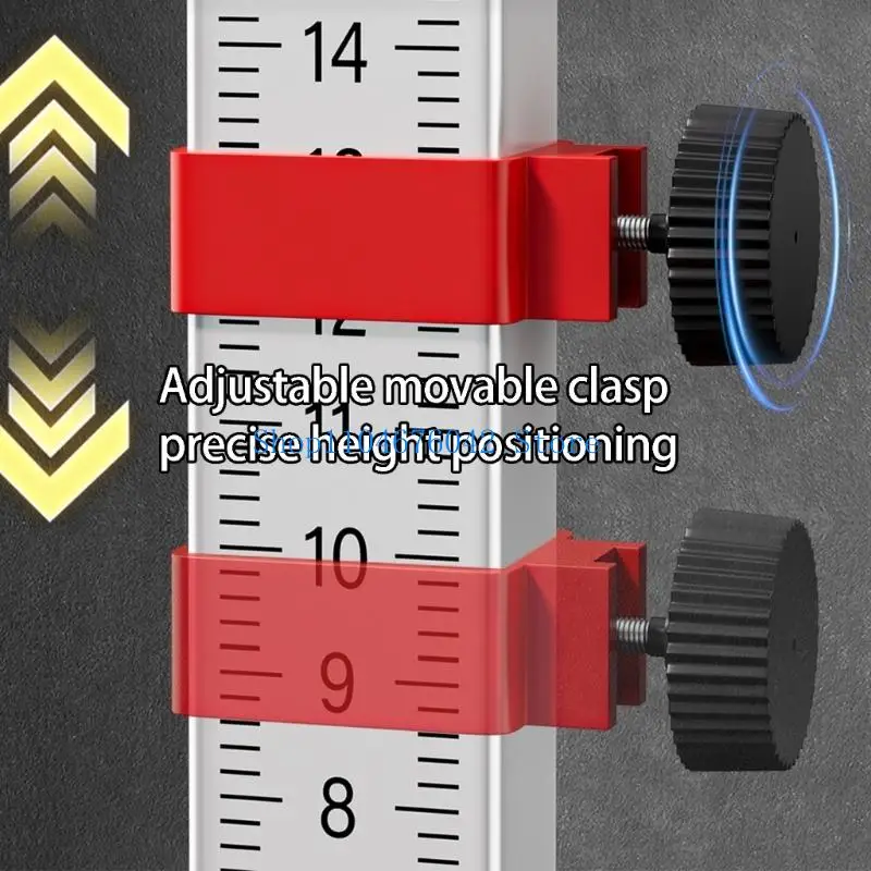 652F Reliable Zinc Alloy & ABS Level Tool Building Calibration Tool for Precise Height & Alignment Measurements In Tiling