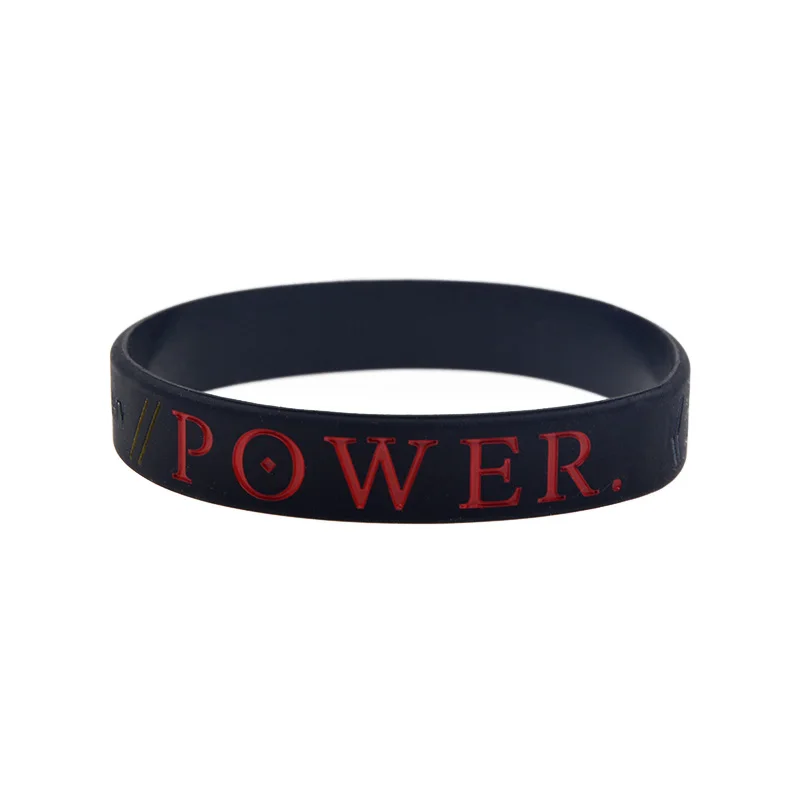 1 Stück/3 Stück Schwarzes Silikon-Gummi-Armband Power Pray Faith Religiöser Schmuck Armband für Spirituelle Mode – Detail 2