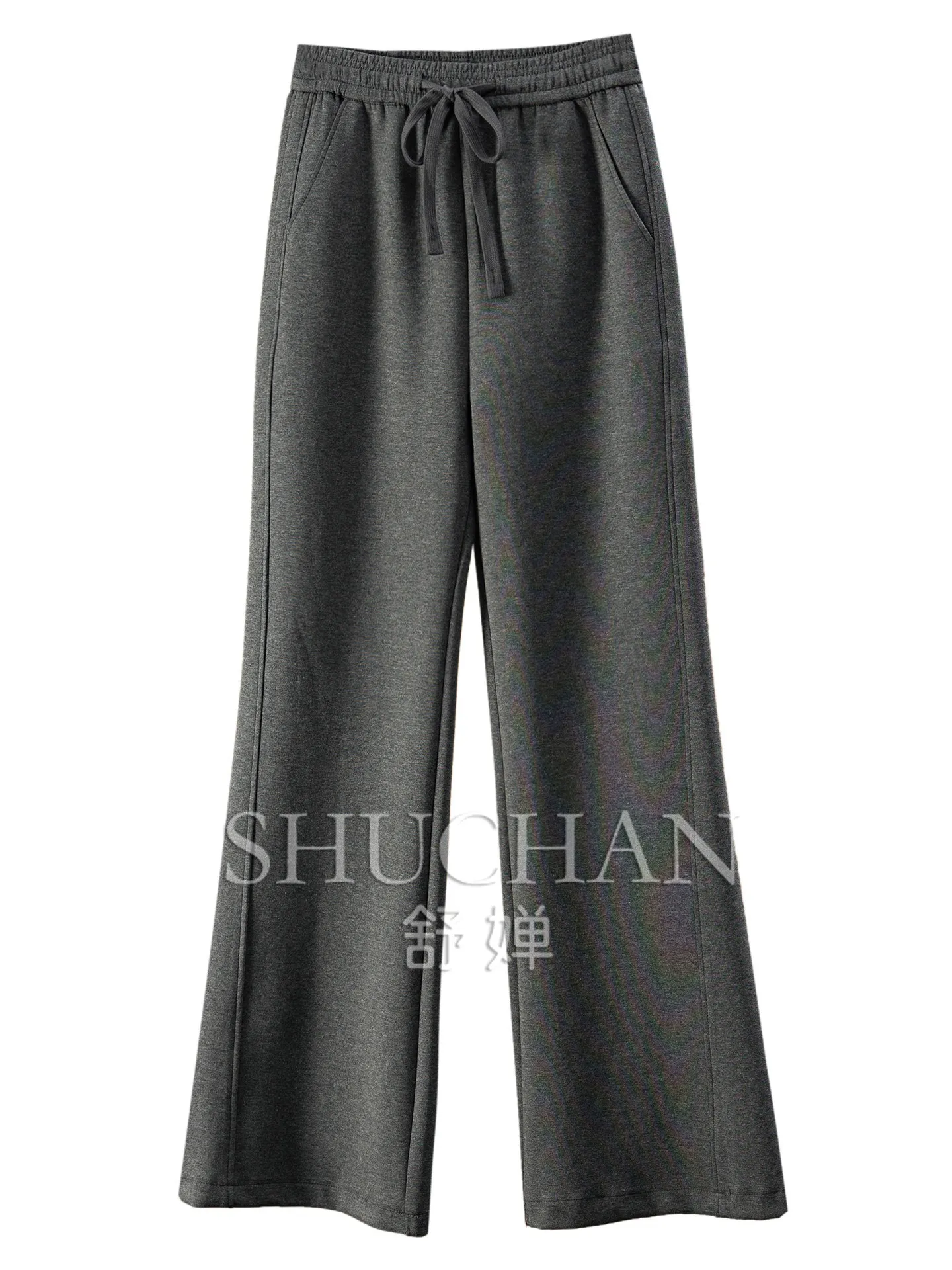 Elegant and Comfortable Type Pants Soft and Drape, Thin and Elastic, High-waisted Micro-pull Pants, Women's E270