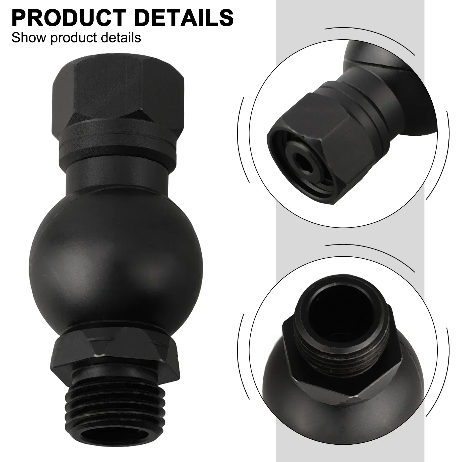 Black Strong Aviation Aluminum Diameter Degree Swivel Hose Adapter Note Pressure Relief Valve Pressure Relief Valve Interface