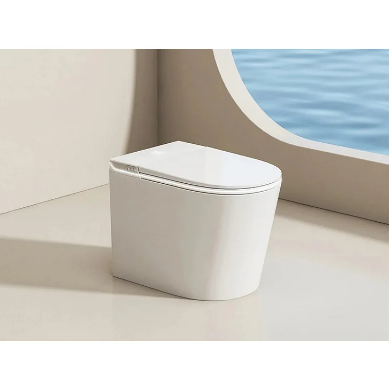 Luxury Smart Toilet with Tankless Design Instant Heating Adjustable Water Spray Bidet Automatic Flushing System