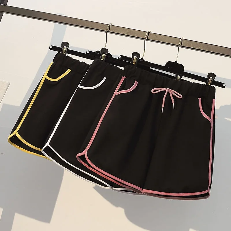 

2025 Summer New Women's Fashion Shorts Ladies Casual Sports Shorts Female's High Waist Wide Shorts