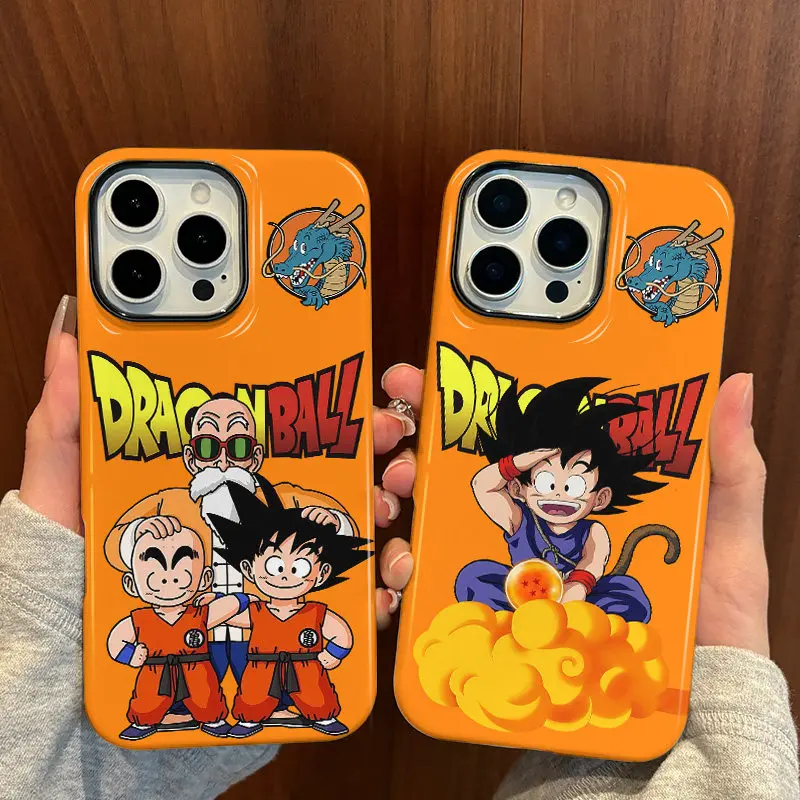 

Anime D-ragon B-alls Son G-okuS Phone Case for iPhone 17 17e 16e 16 15 14 13 12 11 X XR Air Pro Max Plus Double-layer Back Cover
