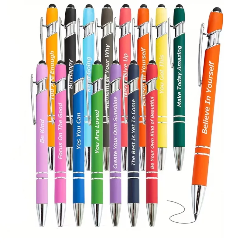 

10/20pcs inspirational quotes series ballpoint pen, suitable for office and school, inspirational sentences, inspiring