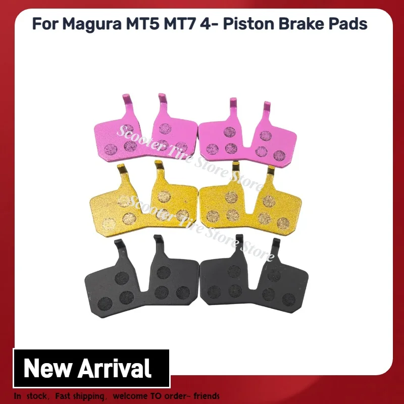 Bicycle Disc Brake Pads Semi-Metallic Ceramicum Friction for Magura MT5 MT7 Caliper Four Piston Brake Pads Cycling Accessories - Image 2