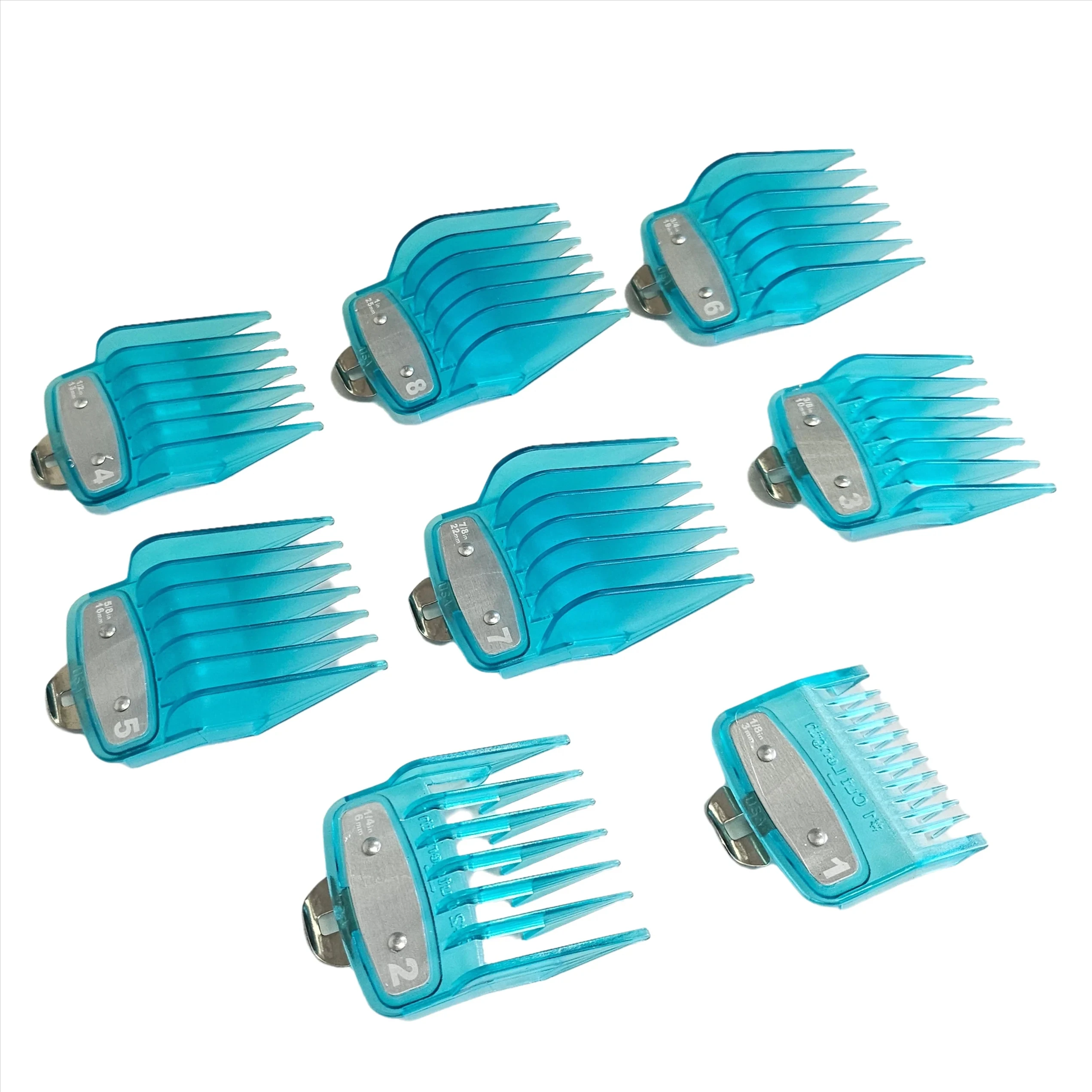 Replacement 8 Pack Guard Guide Comb Set Professional Compatible with Most Wahl/kemei/vgr/wmark & Other Brands Clippers