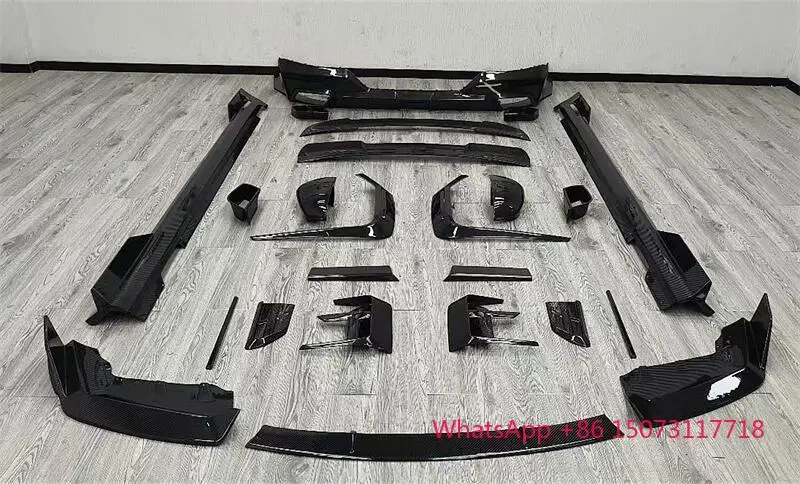 ألياف الكربون MSY نمط الجسم أطقم الناشر الخلفي ل 7 سلسلة I7 G70 2023-2024 التنانير الجانبية الشفة الأمامية #2