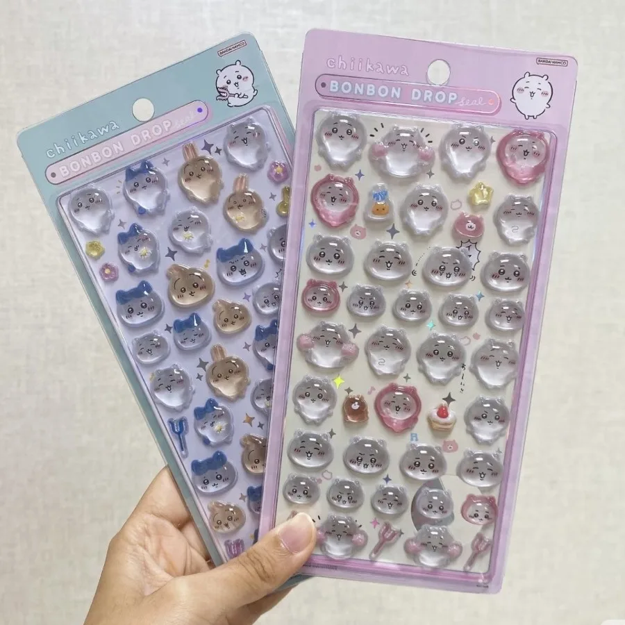 

Cute Chiikawa 3D Jelly Crystal Stickers, DIY Decor for Phone Case & Tablet, Lovely Usagi Jiichi Design for Girls