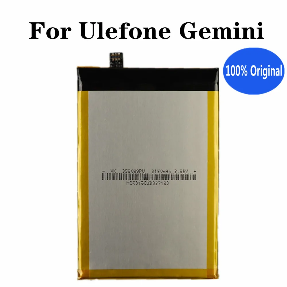 

New 100% Original Battery For Ulefone Gemini Mobile Phone Replacement Battery 3150mAh High Quality