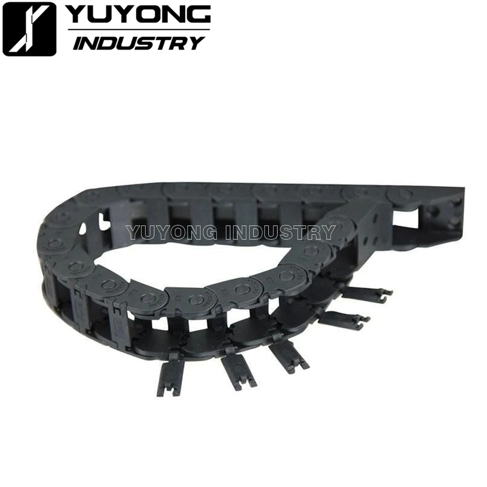 15x30mm 1000mm length Open Drag/Cable Chain with End Connectors Wire Carrier chain for Workbee CNC Router Machine