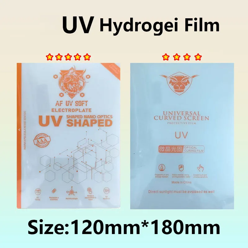 

UV Plating Light Curing Hydrogel Film 120*180mm 25 Pcs Universal Mobile Phone Screen Protector Anti-Scratch Soft Protective Film
