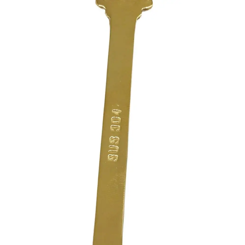 Cute Rose gold Guitar Shaped Black Tableware Stirring Teaspoon Flatware Drinking Tool Coffee Spoon view 3