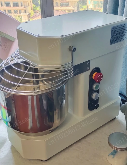 Small desktop dough mixer, commercial variable frequency silent fully automatic 10-speed kneading and stirring dual-speed