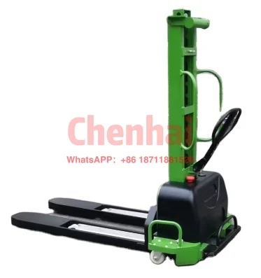 New 0.5 Ton Semi Electric Pallet Forklift 500kg Stacker in China