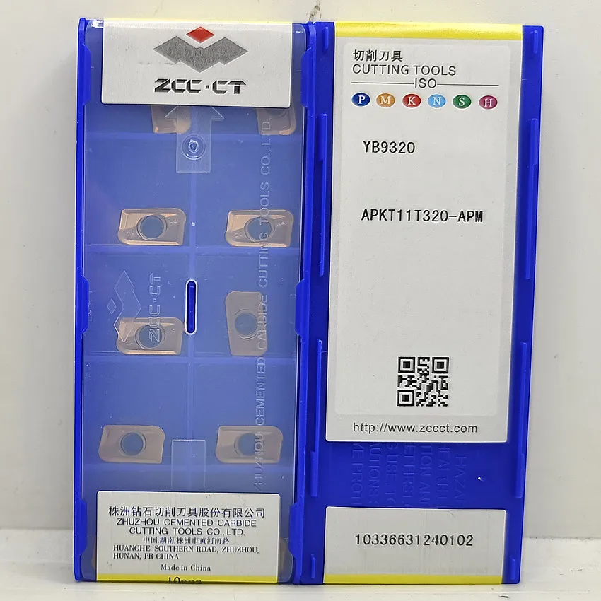 

APKT11T320-APM YB9320 APKT11T320-APM APKT11T320 ZCC.CT CNC blade carbide insert Milling inserts For Steel, Stainless steel