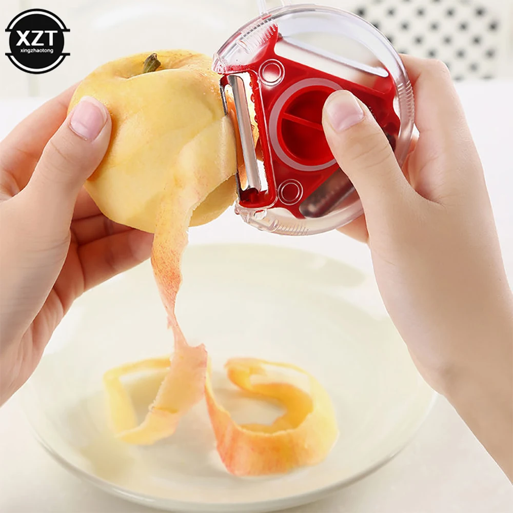 3 in 1 Magic Trio Peeler Set Slicer Shredder Peeler Julienne Cutter Multi Peel Blade Grater Kitchen Tool Accessories